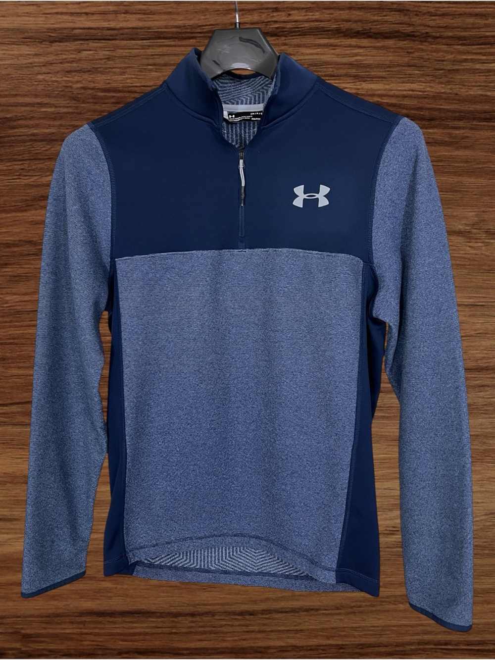 Under Armour ColdGear Men’s Blue 1/4 Zip Pullover. Size Small